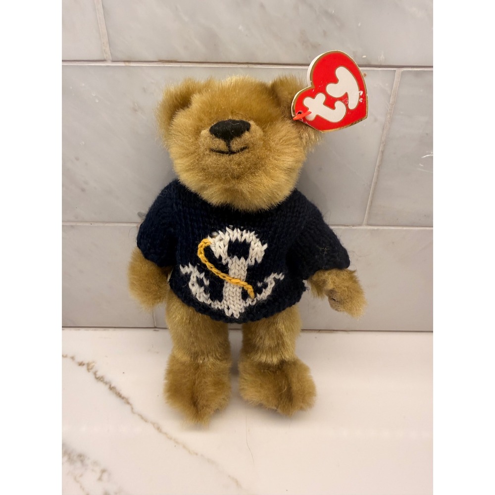 Ty Attic Treasures Salty Bear 1993 Vintage Plush Anchor Sweater 6056
